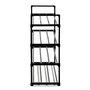 Voir la diapositive 3 : Paris Prix Étagère à Chaussures  4 Niveaux  74cm Noir