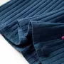 VIDAXL T-shirt enfants a manches longues tricot cotele bleu marine 104