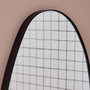 Voir la diapositive 3 : SWEEEK Miroir organique en métal noir HARPER