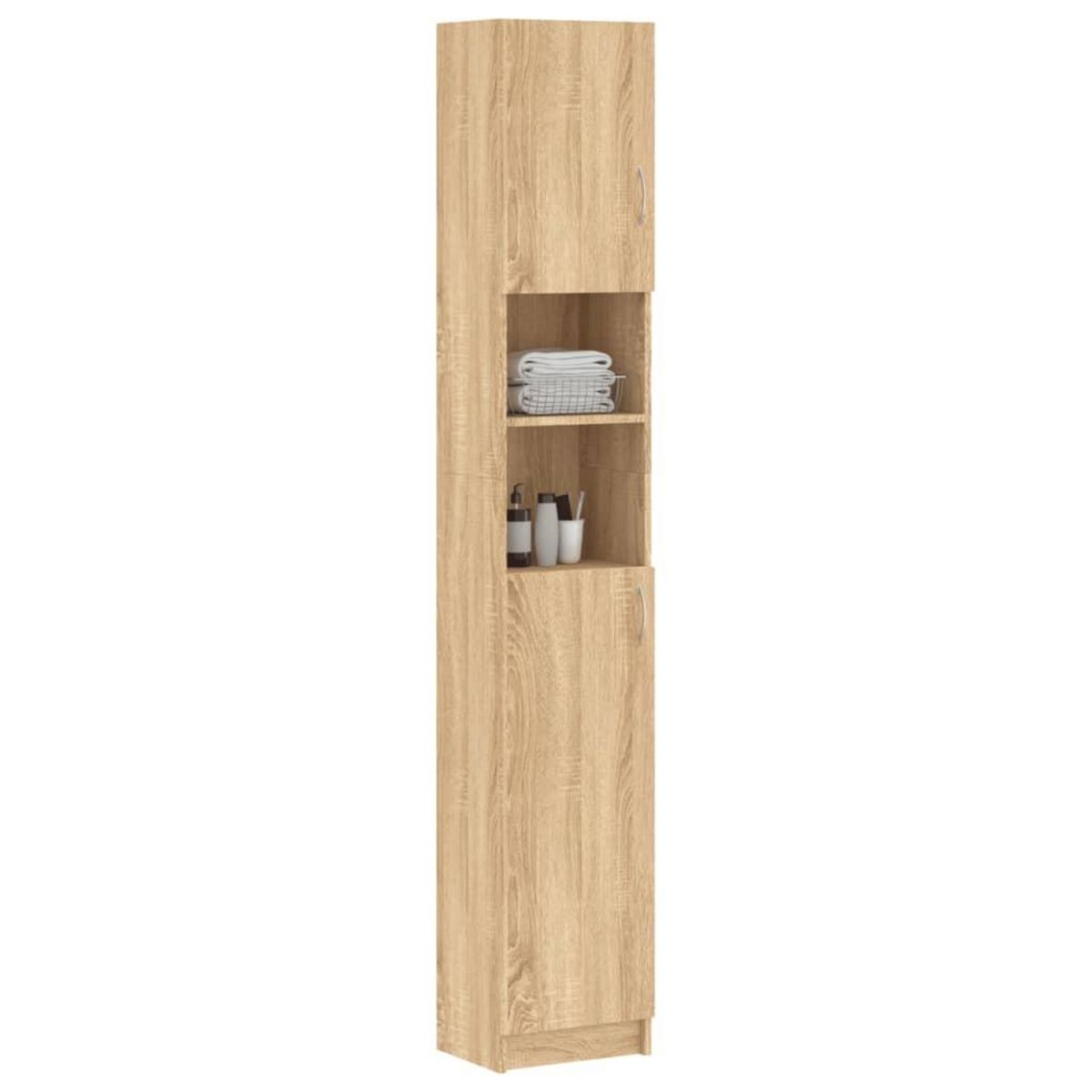 VIDAXL Armoire de salle de bain Chene sonoma Bois d'ingenierie