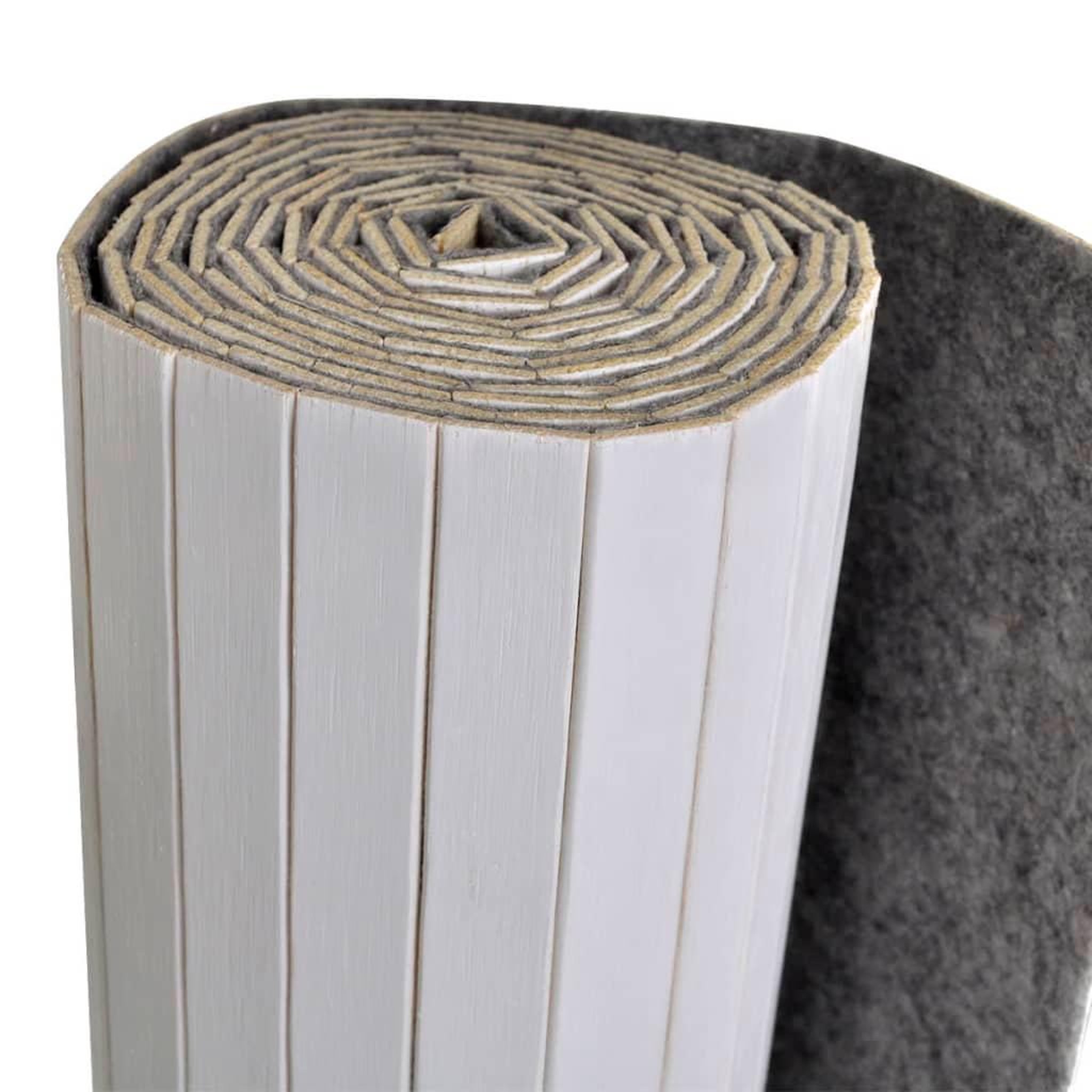 Voir la diapositive 3 : VIDAXL Cloison de separation Bambou Blanc 250 x 165 cm