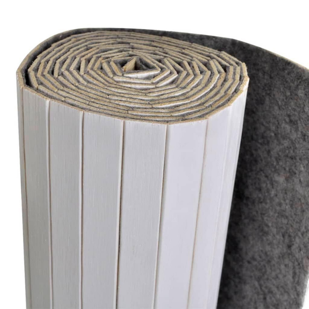 VIDAXL Cloison de separation Bambou Blanc 250 x 165 cm