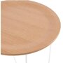 Voir la diapositive 4 : Paris Prix Table d'Appoint Design  Kwiko  46cm Naturel