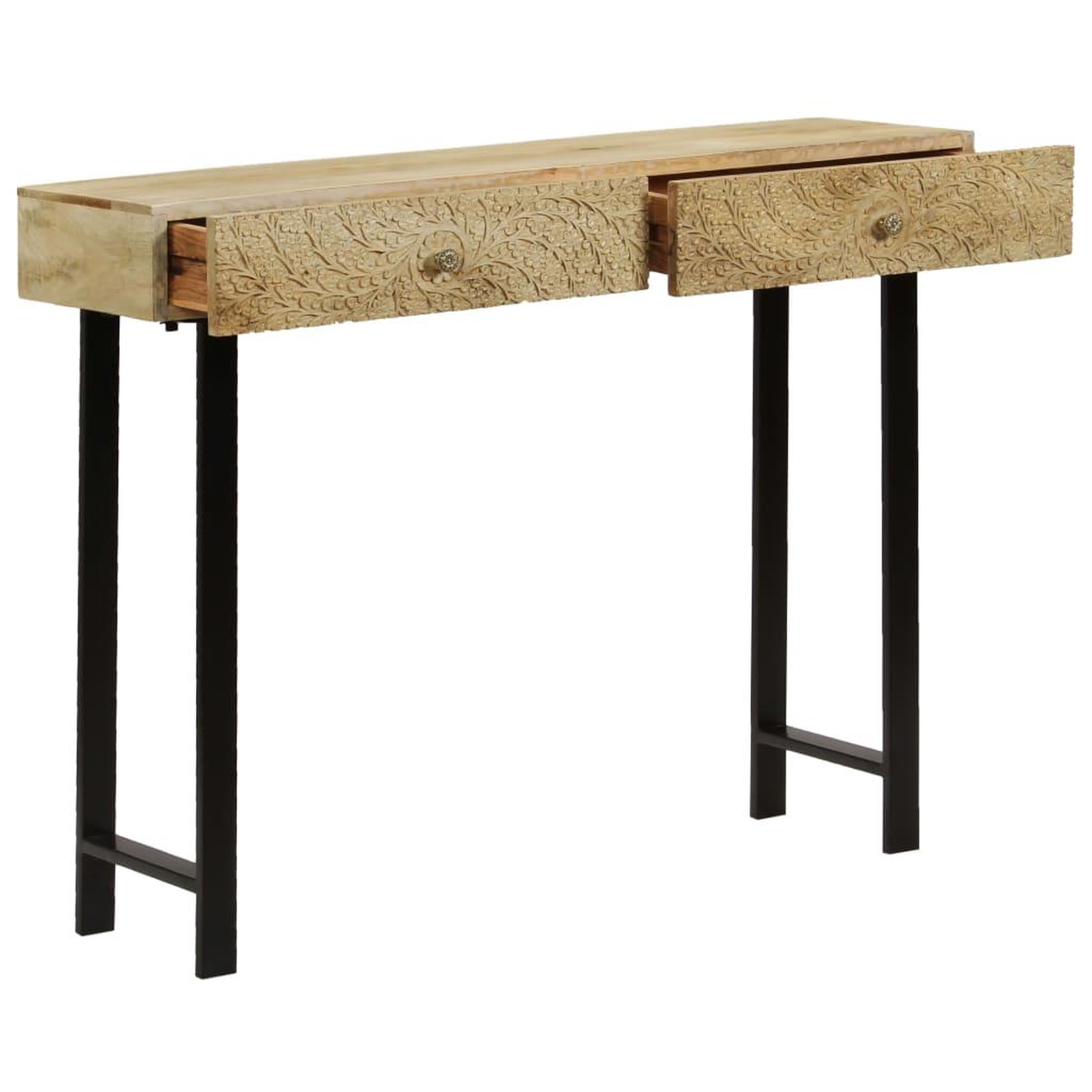 Voir la diapositive 4 : VIDAXL Table console Bois de manguier massif 102x30x79 cm