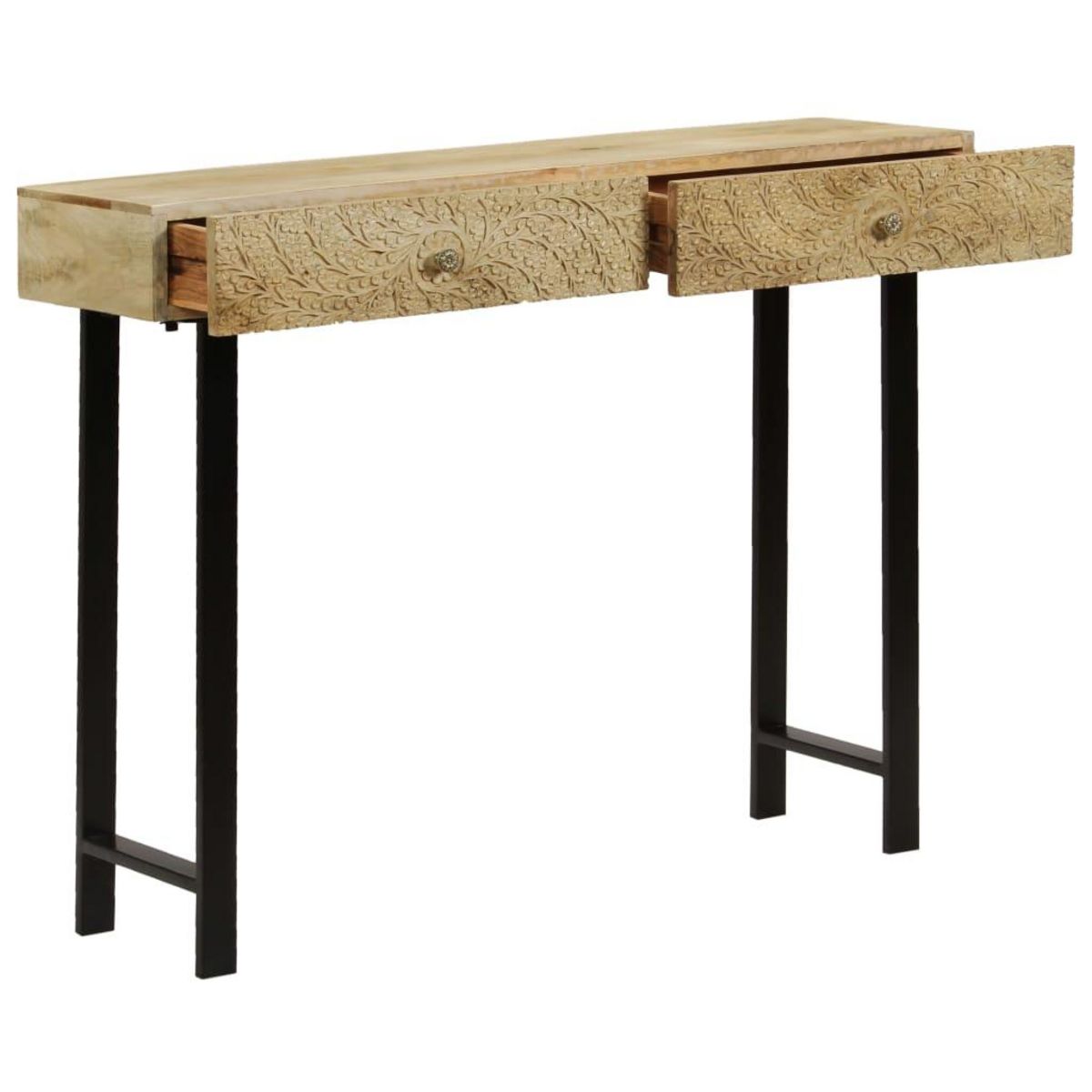VIDAXL Table console Bois de manguier massif 102x30x79 cm