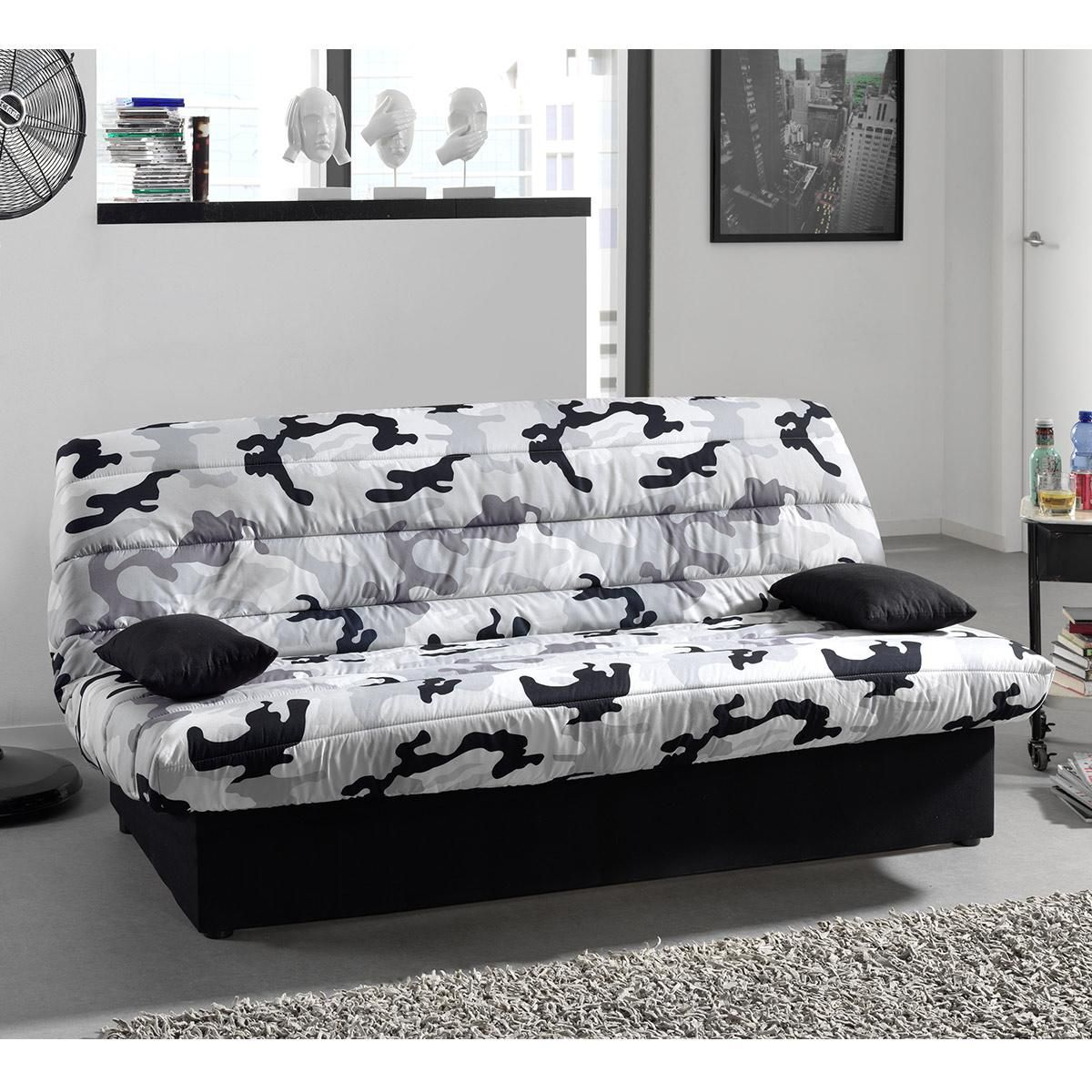 Banquette CLIC CLAC VIENNE matelas 12 cm mousse ferme 25 kg/m3