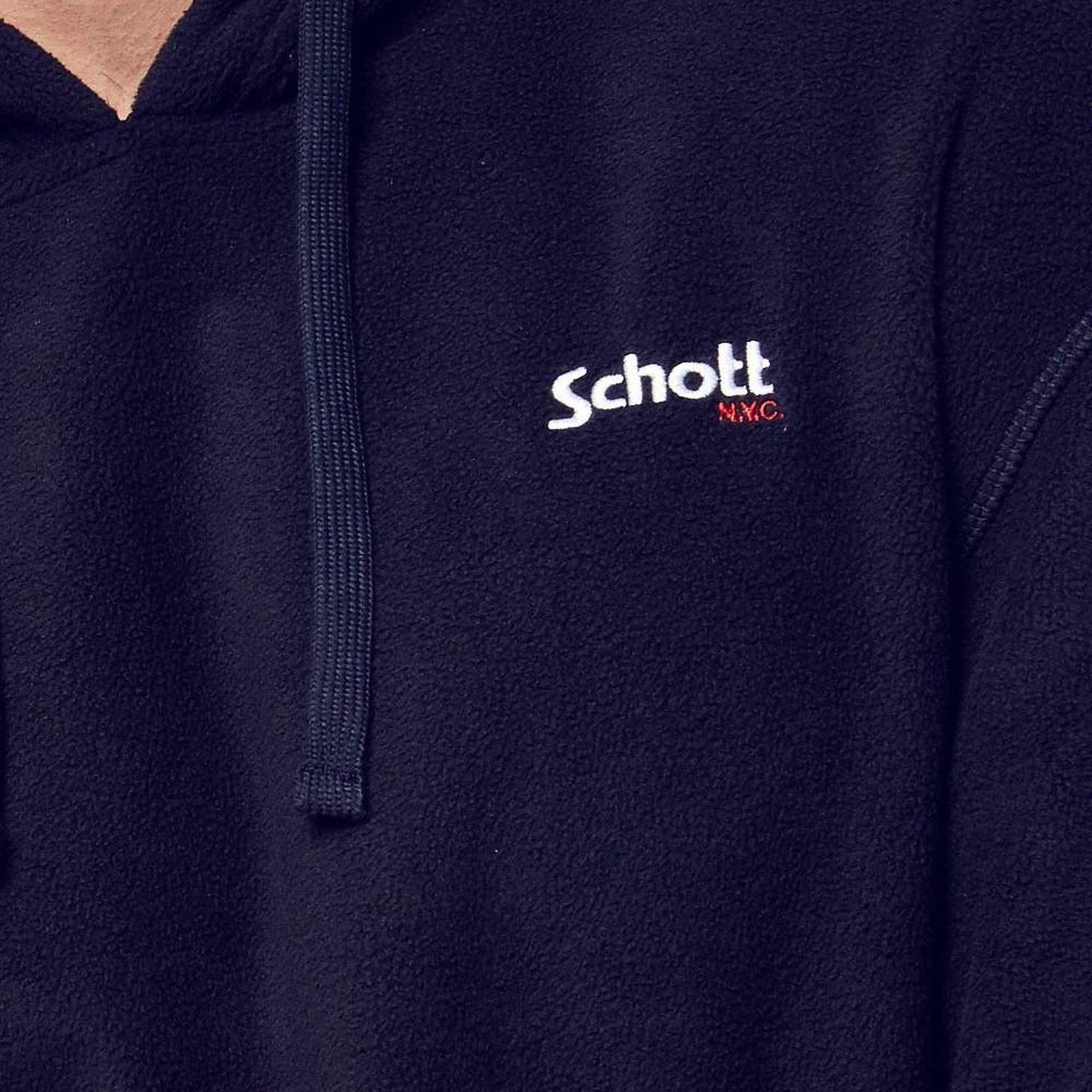 Voir la diapositive 4 : Schott Sweat à capuche  Homme Schott Micro Polar