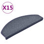 Voir la diapositive 2 : VIDAXL Tapis de marches d'escalier 15 pcs Gris fonce et bleu 65x24x4cm