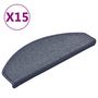 Voir la diapositive 2 : VIDAXL Tapis de marches d'escalier 15 pcs Gris fonce et bleu 65x24x4cm