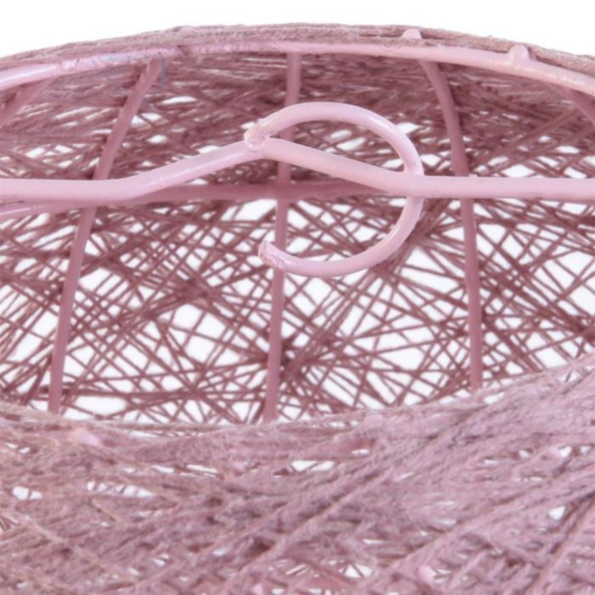 Paris Prix Lampe Suspension Ronde  Tissée  30cm Rose