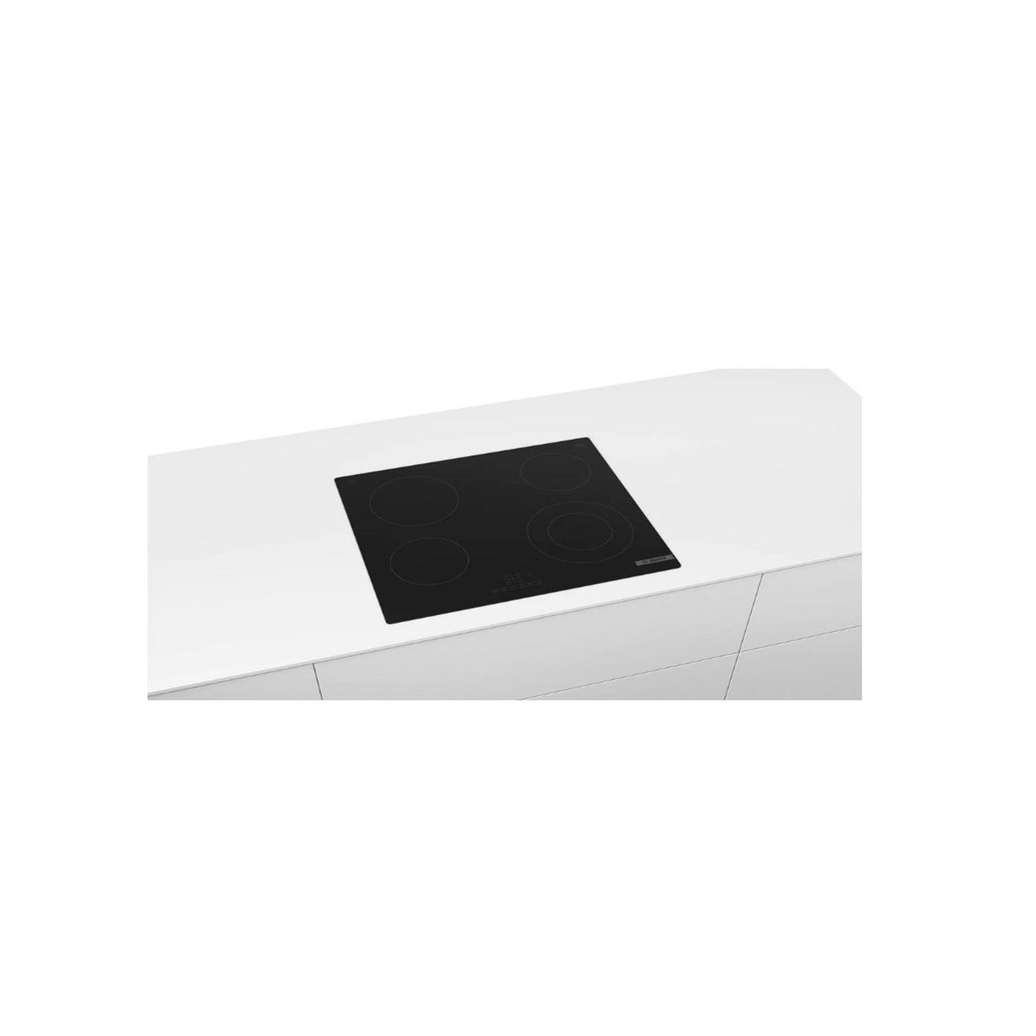 Voir la diapositive 2 : BOSCH Table de cuisson vitrocéramique 60cm 4 feux 6600w noir - PKF611BB8E