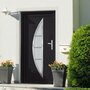 Voir la diapositive 1 : VIDAXL Porte d'entree anthracite 88x200 cm PVC