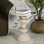 Voir la diapositive 6 : Paris Prix Table d'Appoint Miroir  Dune  49cm Crème