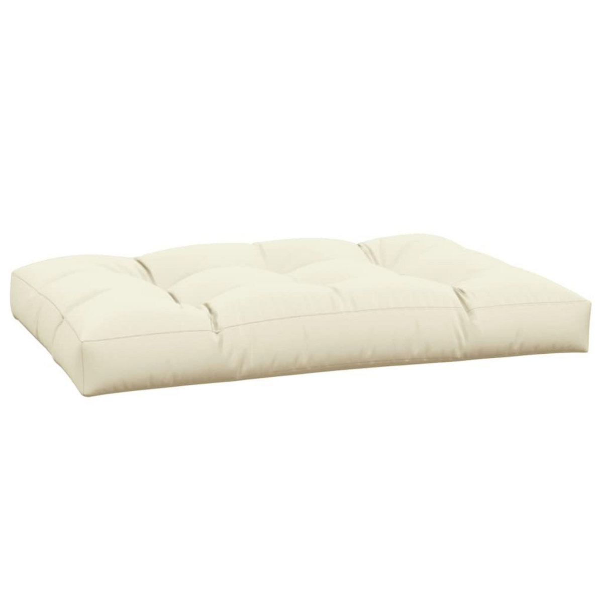 VIDAXL Coussin de palette creme 120x80x12 cm tissu