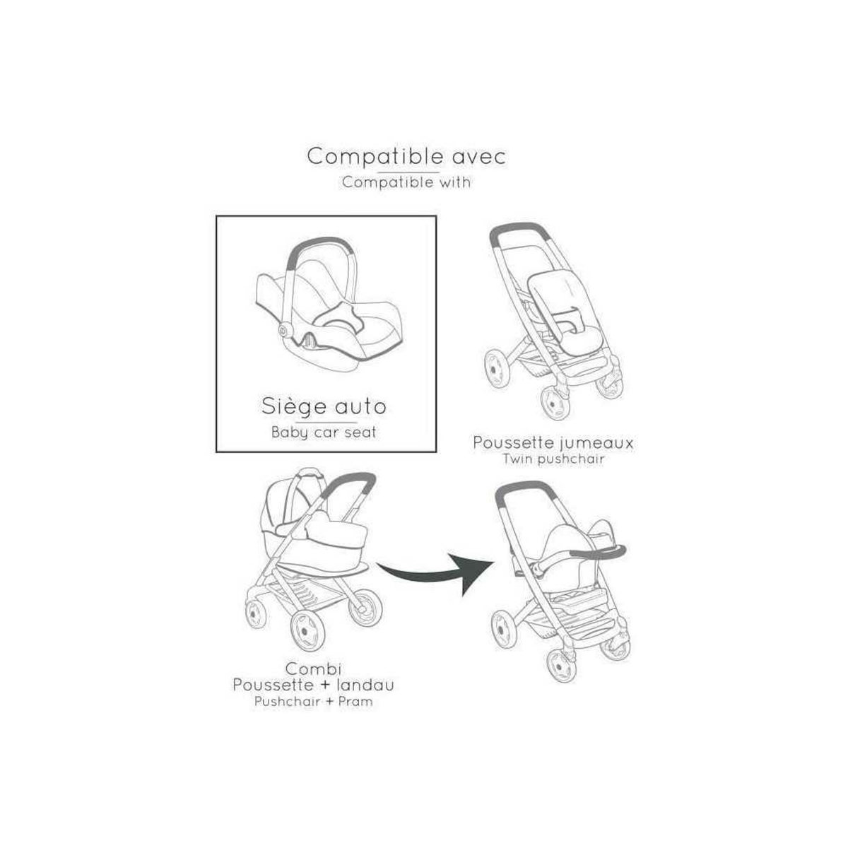 SMOBY SMOBY - Maxi-Cosi Siege Rose - des 3 ans