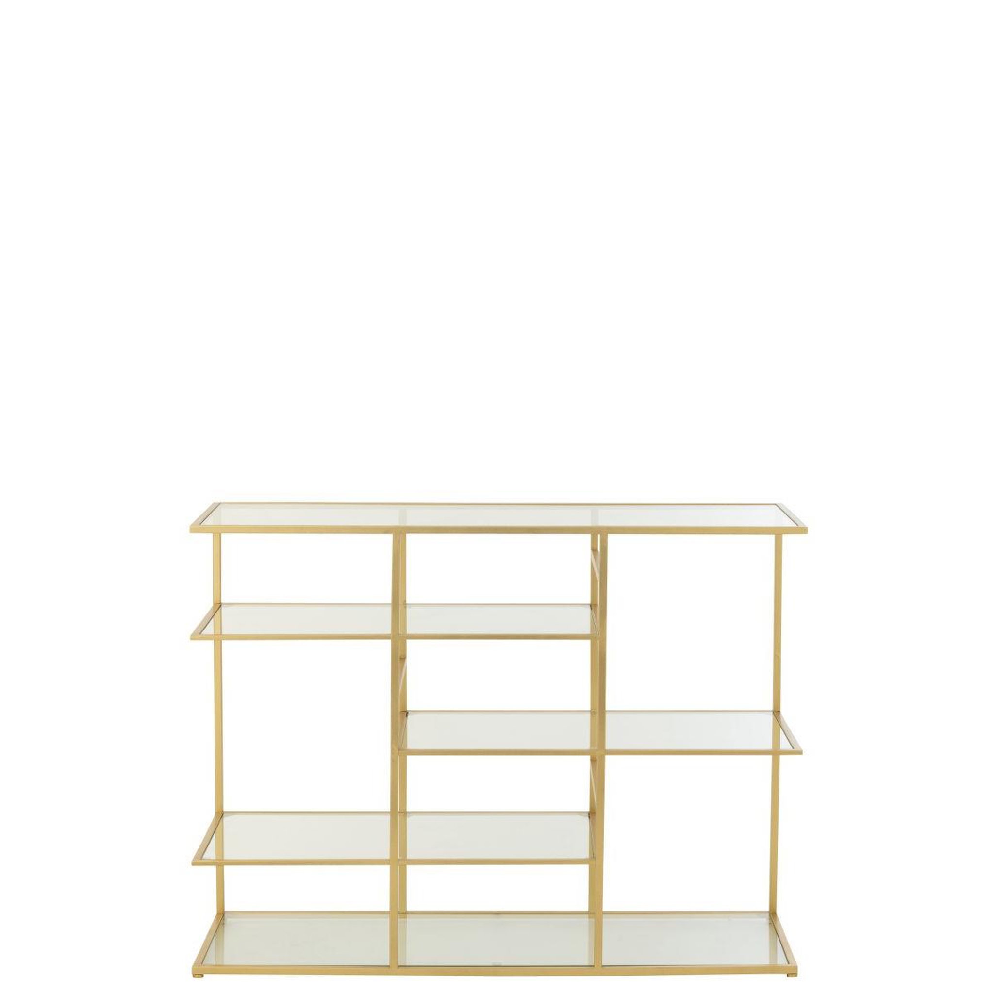 Voir la diapositive 3 : J-LINE Console en verre  thaddeus  120cm doré