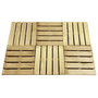 Voir la diapositive 1 : VIDAXL Dalles de terrasse 6 pcs 50x50 cm Bois Vert