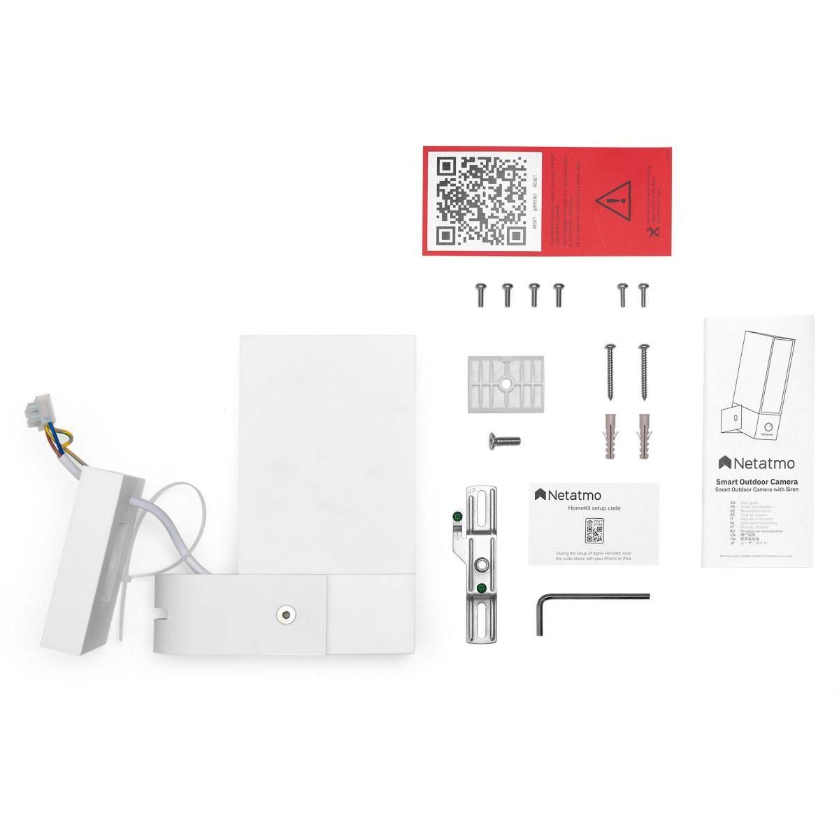NETATMO Caméra de surveillance Wifi blanche avec sirène