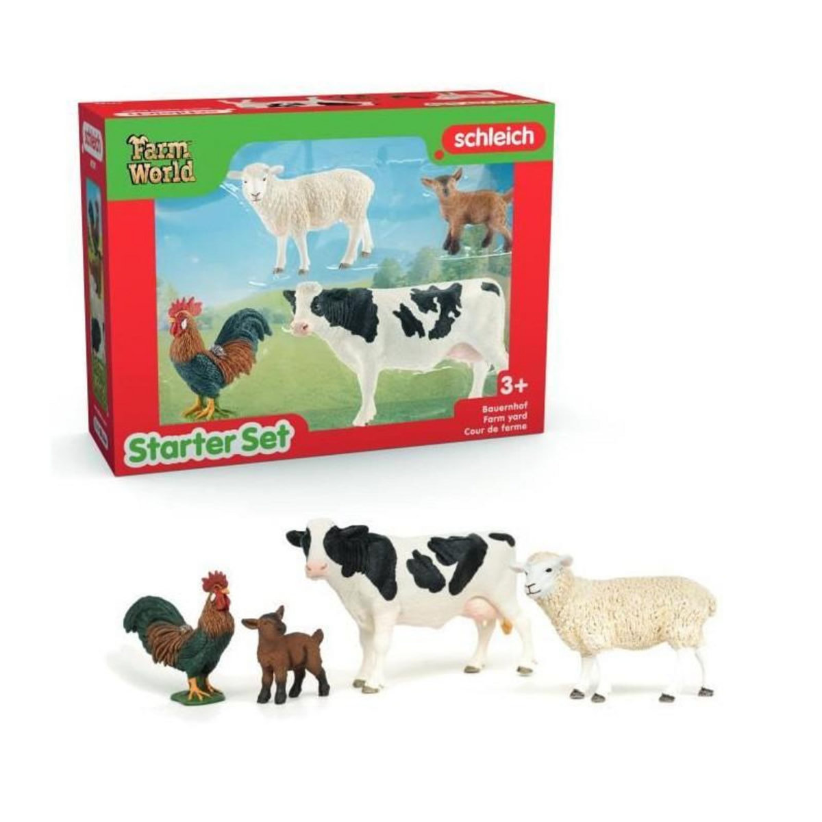 Schleich Mes Premiers Animaux de la Ferme, Coffret schleich d'animaux, SCHLEICH 42729 Farm World, des 5 ans