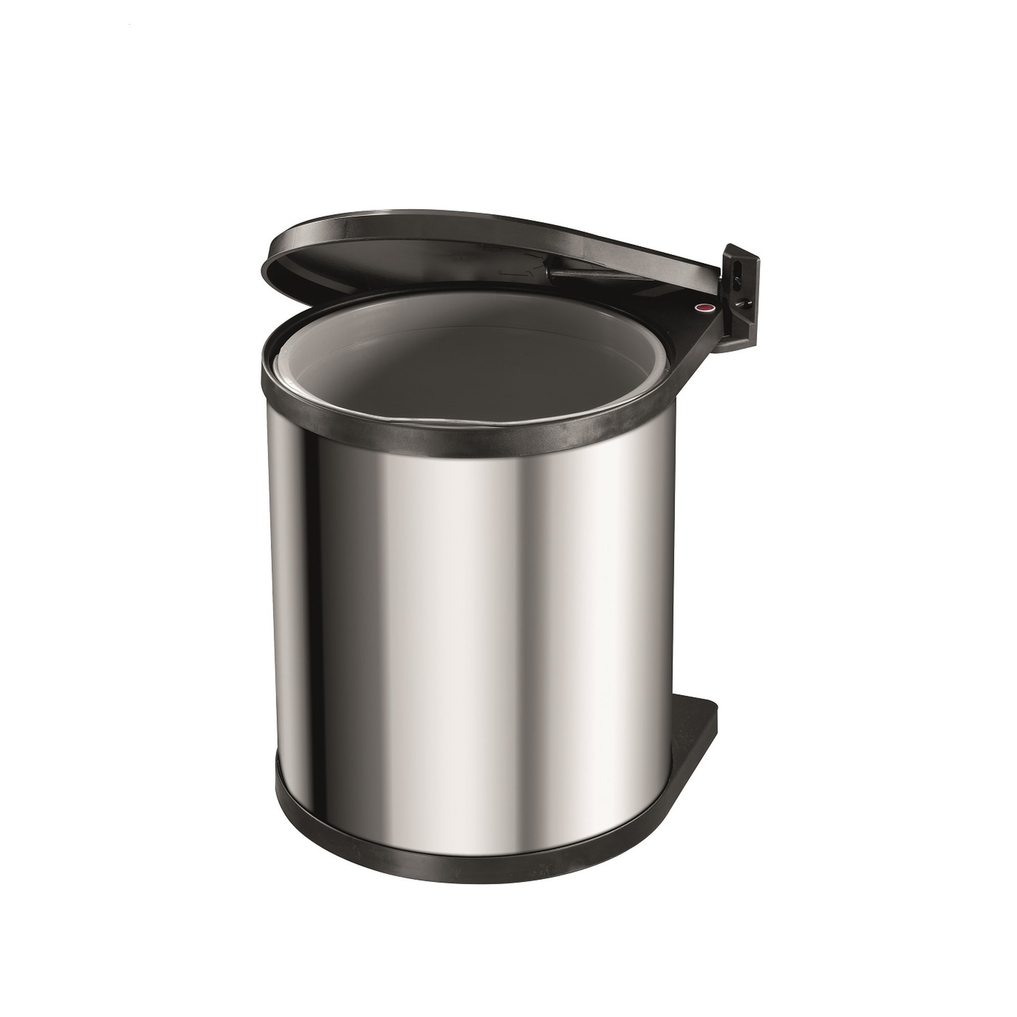 Voir la diapositive 2 : HAILO Poubelle encastrable à ouverture automatique 15L Inox