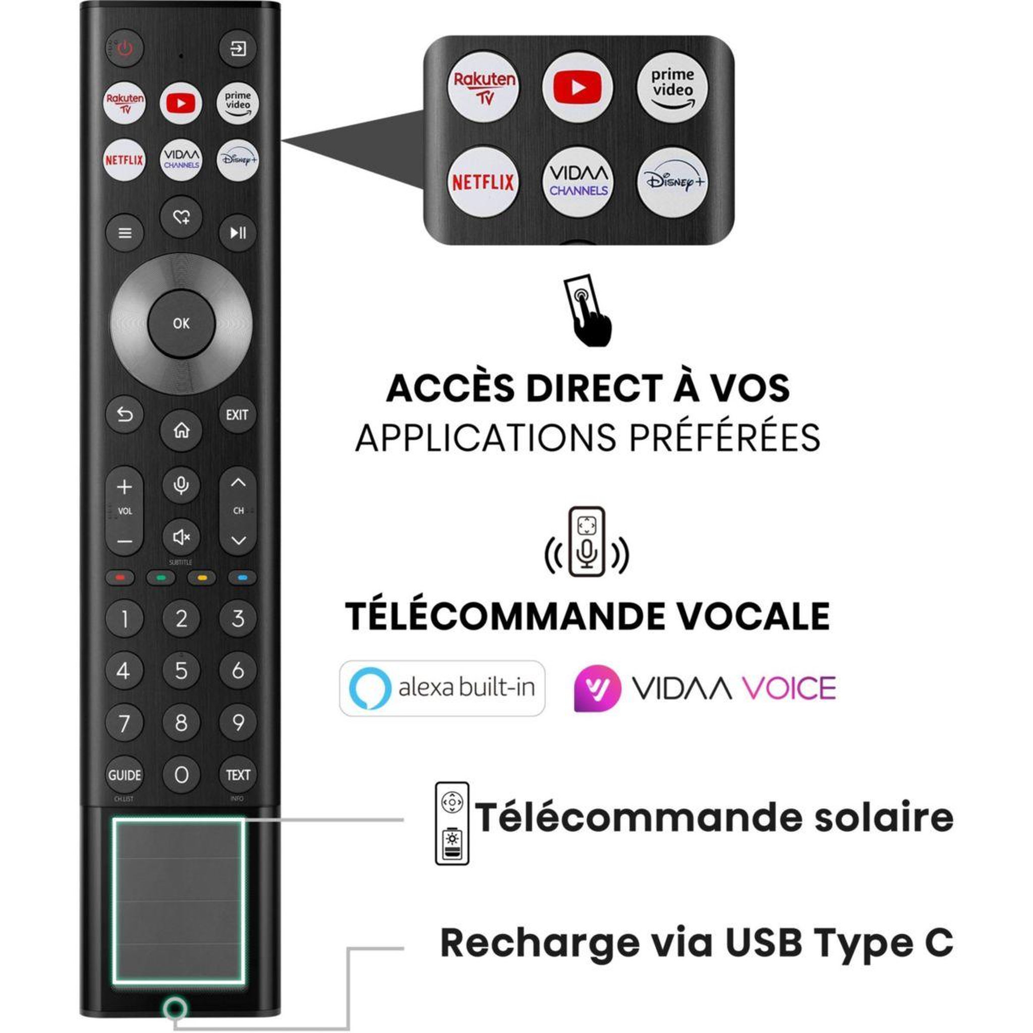 Voir la diapositive 3 : Hisense TV Mini Led 65U8NQ (164cm)