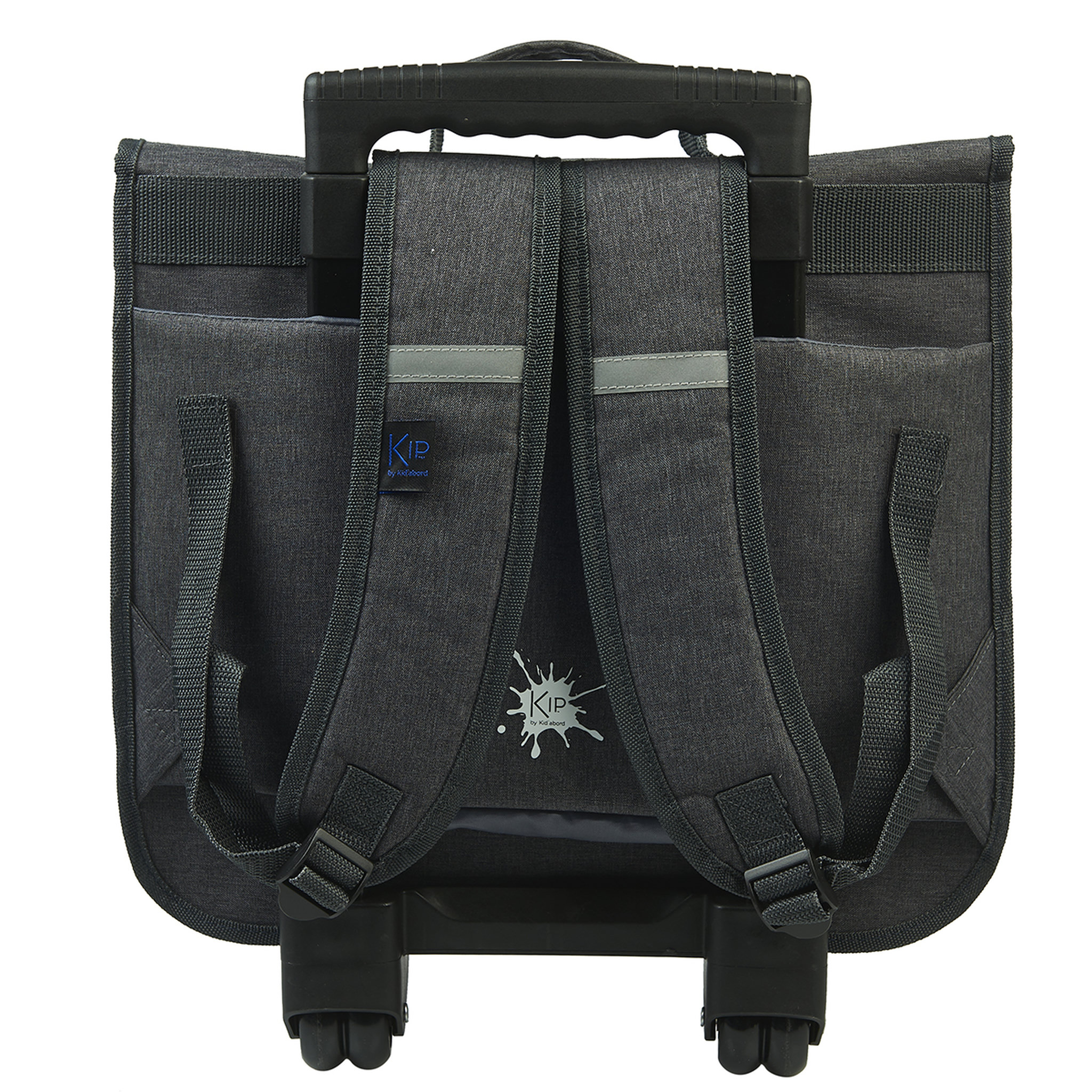 Voir la diapositive 3 : Cartable à roulettes 38 cm CP/CE1/CE2 gris KIP SPLASH