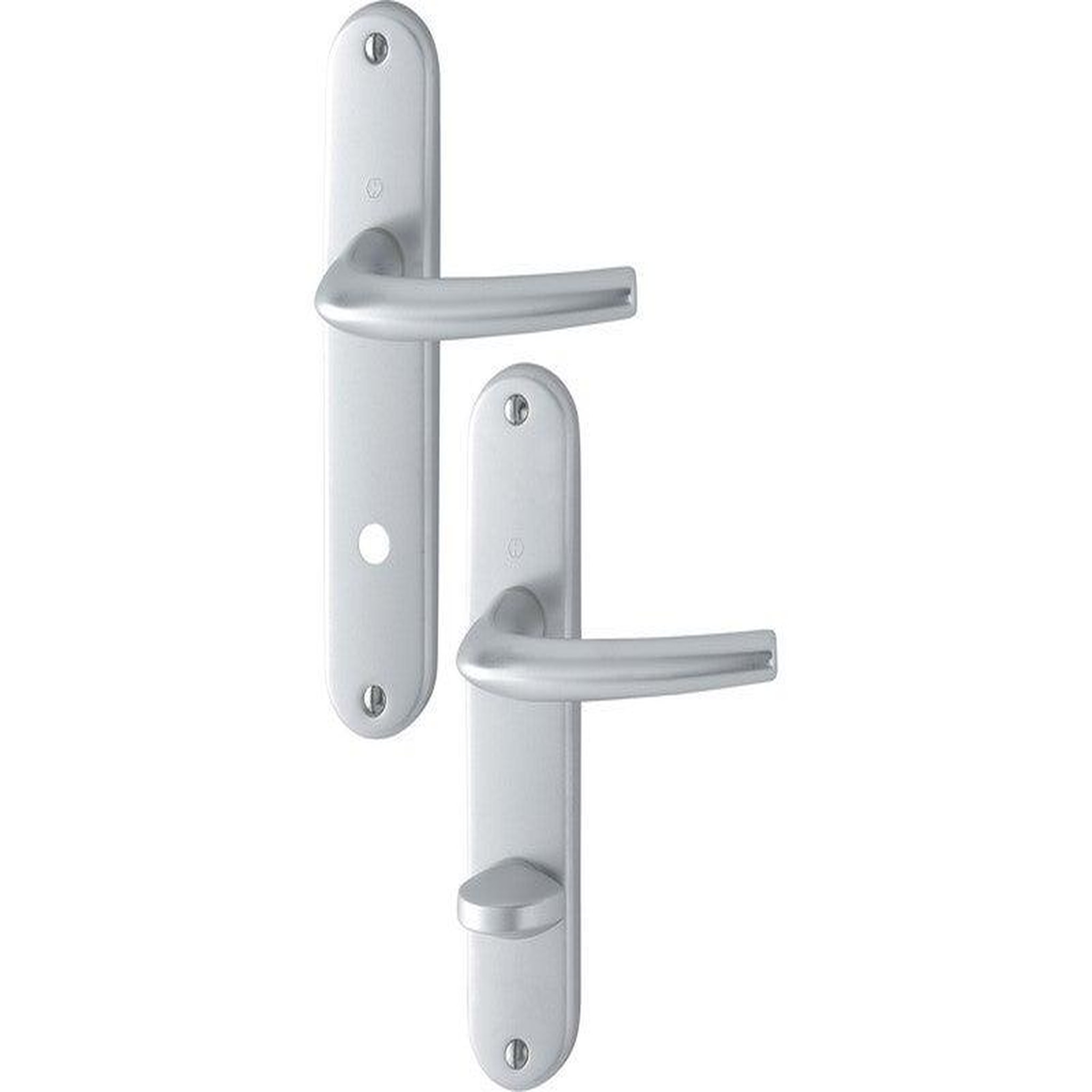 CENTRALE BRICO 2 Poignées De Porte San Diego Condamnation, Aluminium Entraxe 165 Mm