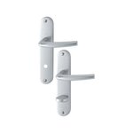 CENTRALE BRICO 2 Poignées De Porte San Diego Condamnation, Aluminium Entraxe 165 Mm