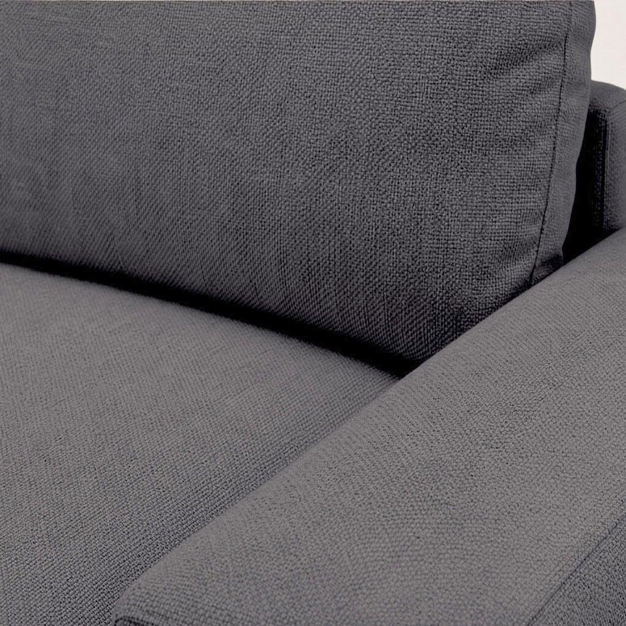 Voir la diapositive 6 : BEST MOBILIER Tama - canapé d'angle droit 4 places convertible avec coffre en tissu