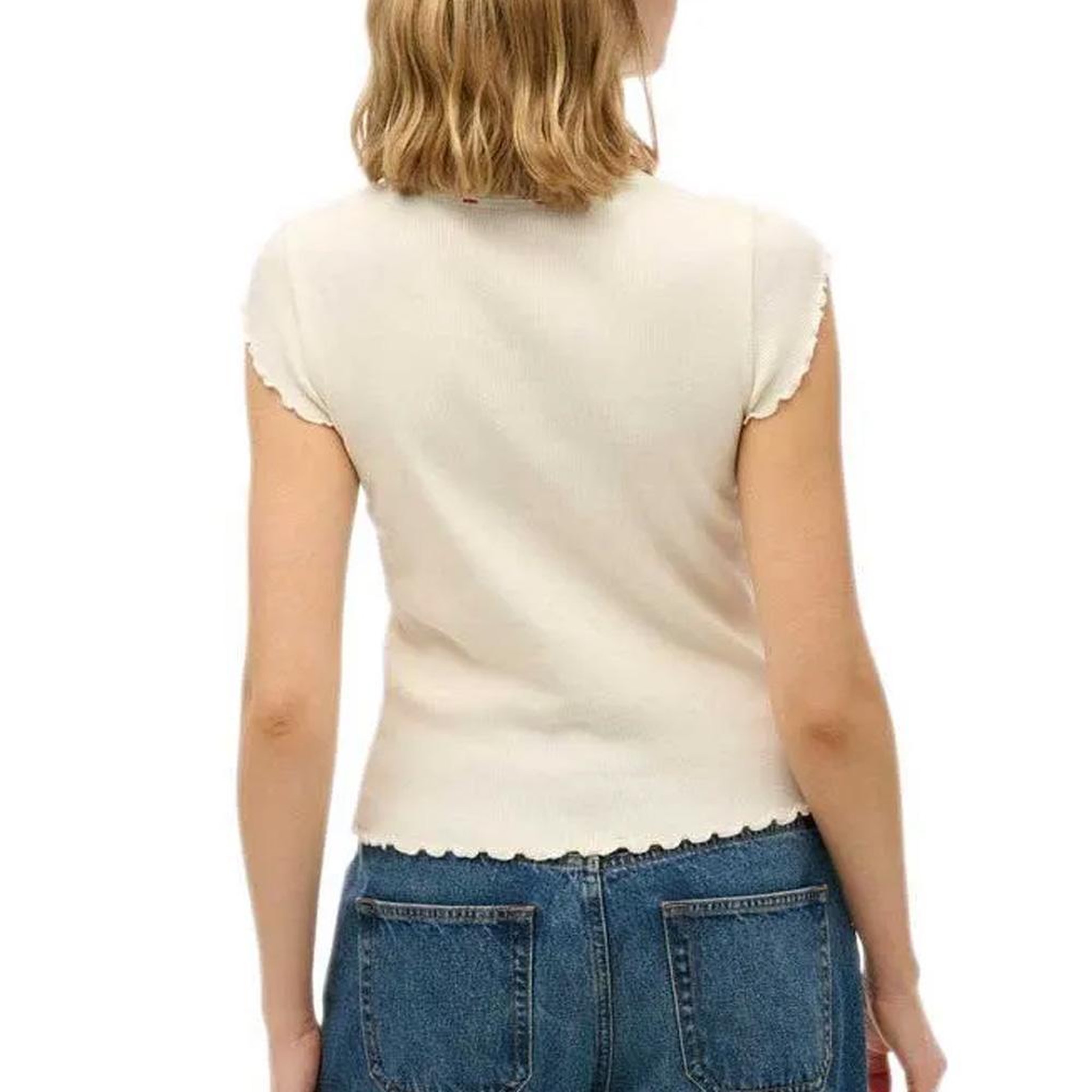 Voir la diapositive 2 : SUPERDRY T Shirt  Femme Superdry Essential Square