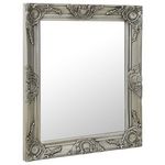 VIDAXL Miroir mural style baroque 50x60 cm Argente