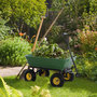 Voir la diapositive 2 : HOMCOM Chariot de jardin a main garden cart truck cuve basculante max. 200 Kg
