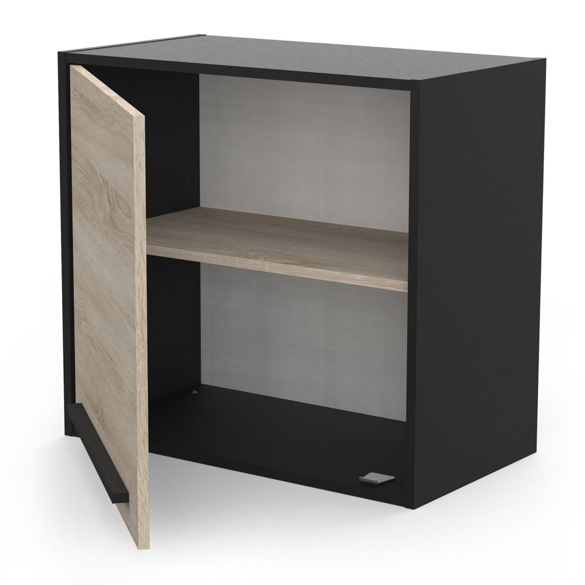 Meuble de cuisine haut 1 porte style industriel L64cm BRICKHOUSE