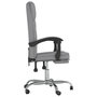 Voir la diapositive 4 : VIDAXL Fauteuil inclinable de bureau Gris clair Tissu