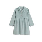 Petit Béguin Robe bébé en velours côtelé Alma. Coloris disponibles : Bleu