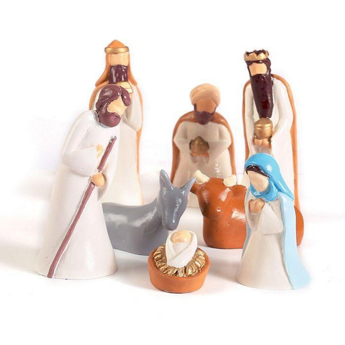 Graine créative Petits moules à plâtre en latex - Santons de la crèche