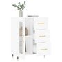 Voir la diapositive 4 : VIDAXL Buffet blanc 69,5x34x90 cm bois d'ingenierie