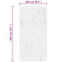 Voir la diapositive 6 : VIDAXL Tapis OVIEDO a poils courts gris 100x200 cm