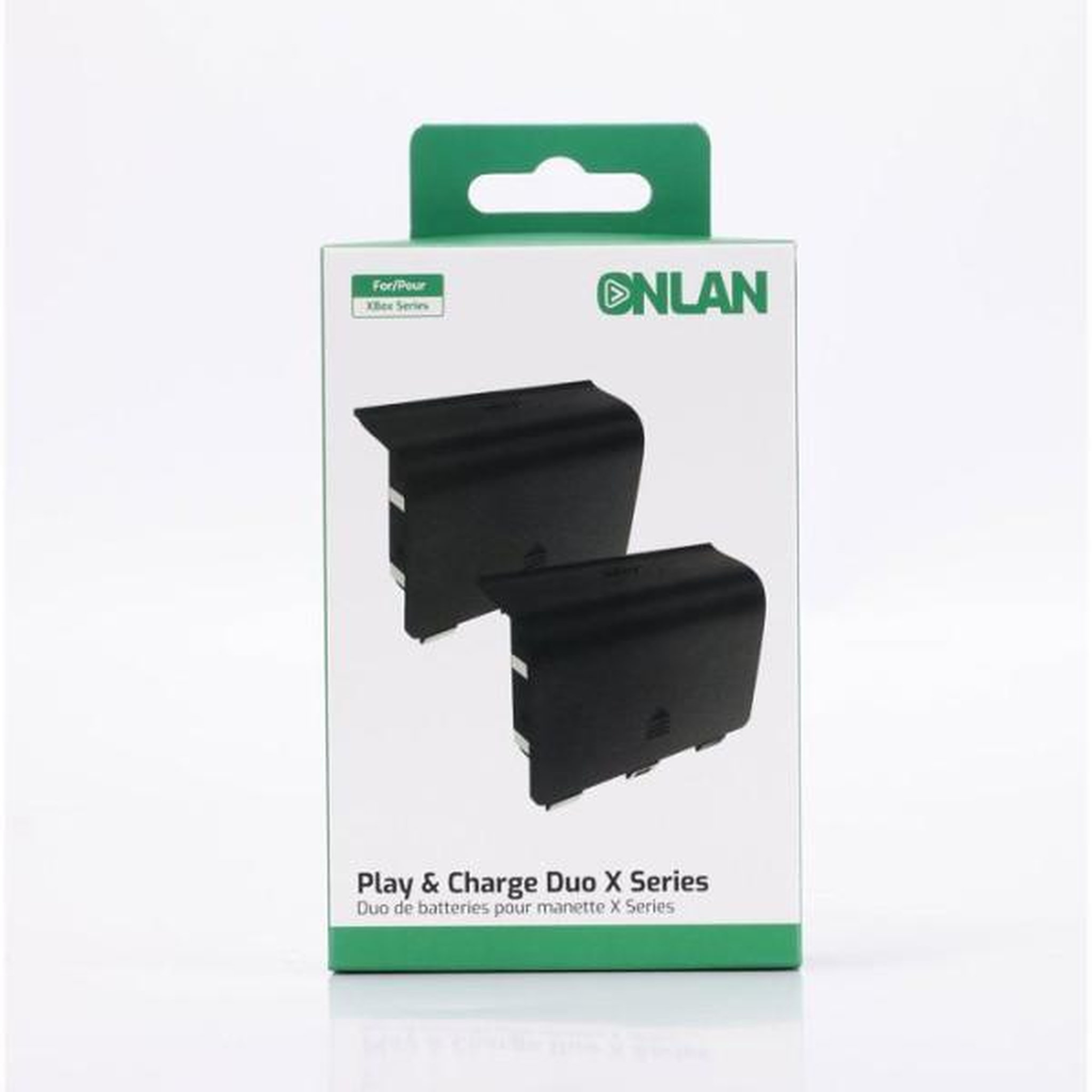 ONLAN Kit Play & Charge pour 2 manettes - ONLAN - Xbox Series - Noir