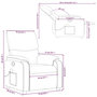 Voir la diapositive 6 : VIDAXL Fauteuil de massage inclinable Marron Tissu