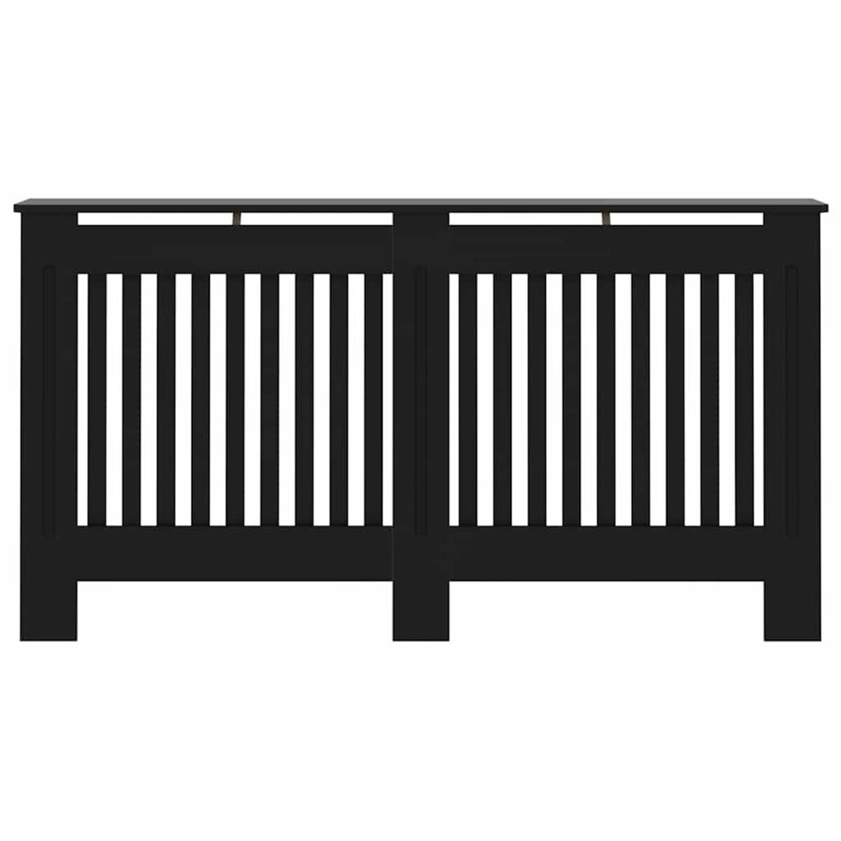 VIDAXL Cache-radiateur noir 152x19x81,5 cm MDF