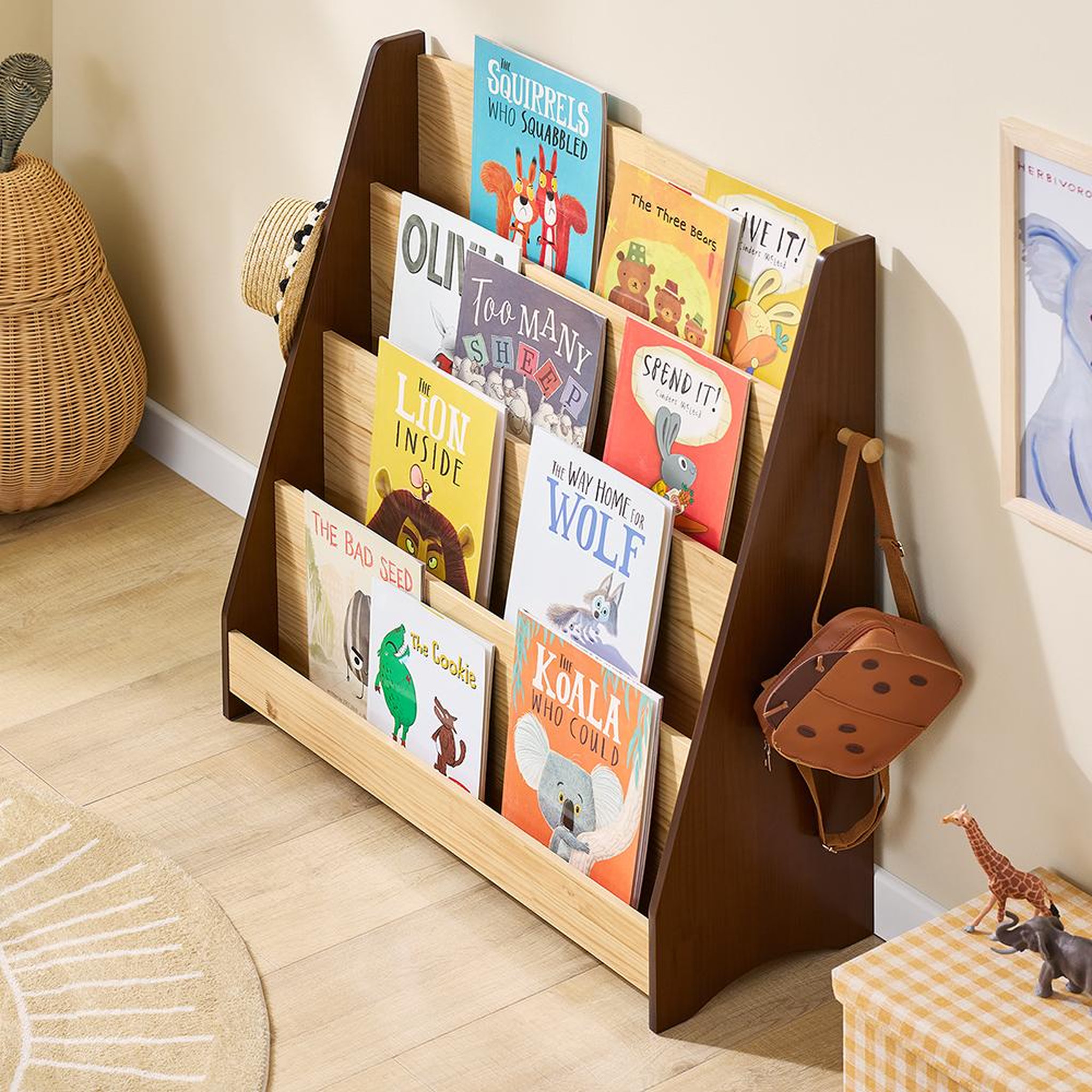 Voir la diapositive 6 : SOBUY SoBuy - Bibliothèque Enfant à 4 étagères - Nordique - KMB32