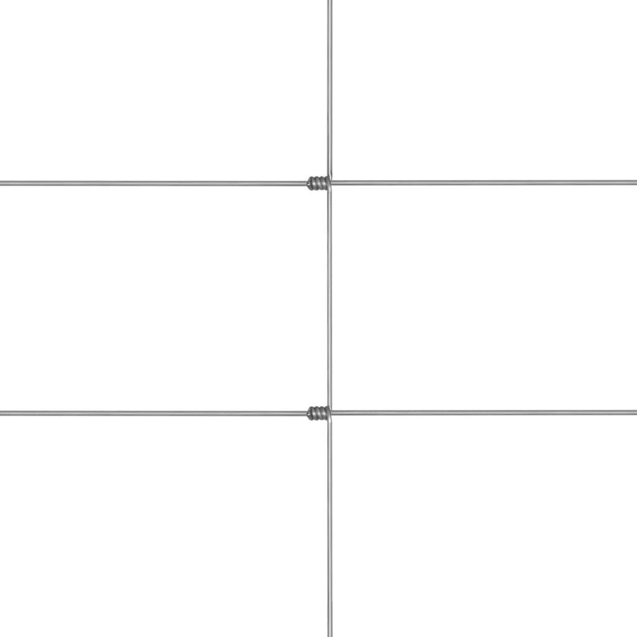 Voir la diapositive 4 : VIDAXL Cloture de jardin Acier galvanise 50x1,5 m Argente