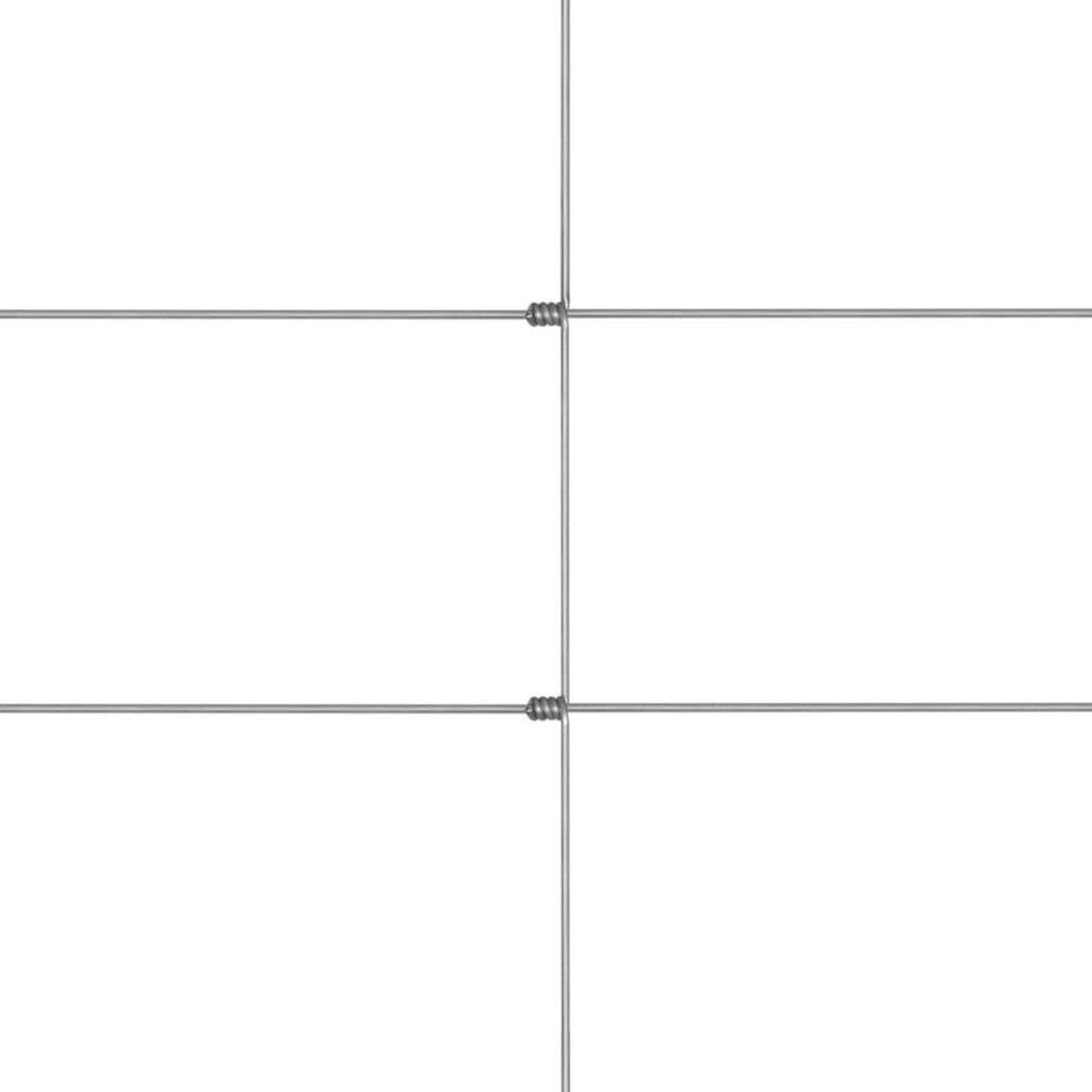 VIDAXL Cloture de jardin Acier galvanise 50x1,5 m Argente