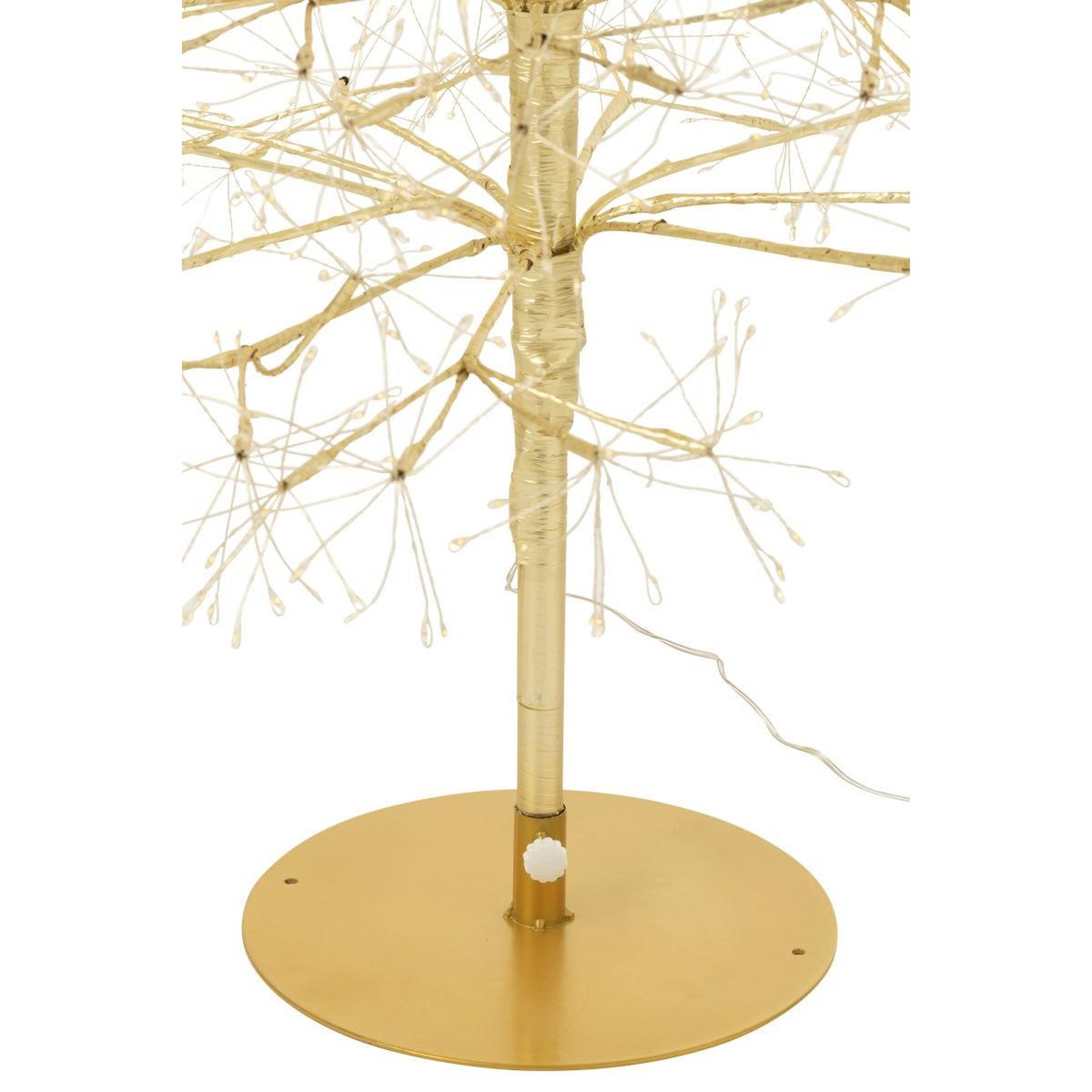 Voir la diapositive 2 : J-LINE Sapin à led en métal  grady  240cm doré