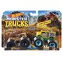 MATTEL Pack de 2 Monster Trucks double démolition 1/64ème - Hot Wheels