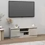 VIDAXL Meuble TV avec porte Gris beton 102x30x36 cm
