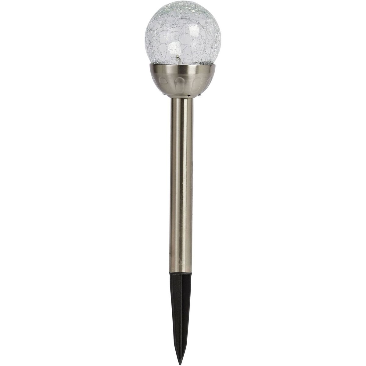 GARDENSTAR Lampe de jardin solaire inox LED H38 cm