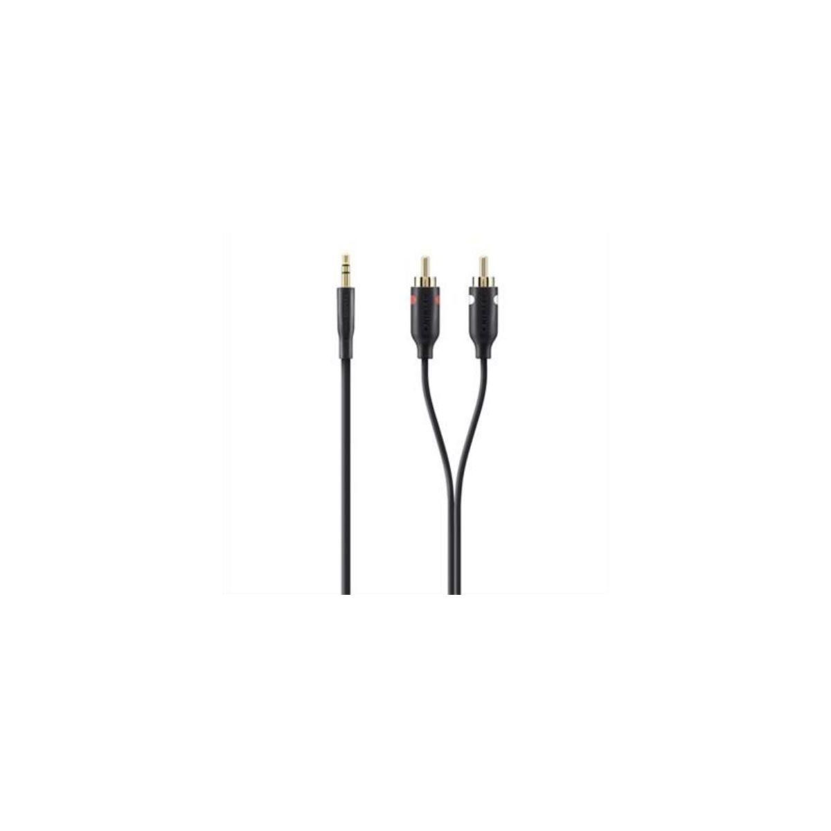Belkin Câble Jack/RCA M/M 1M Noir F3Y116bt1M