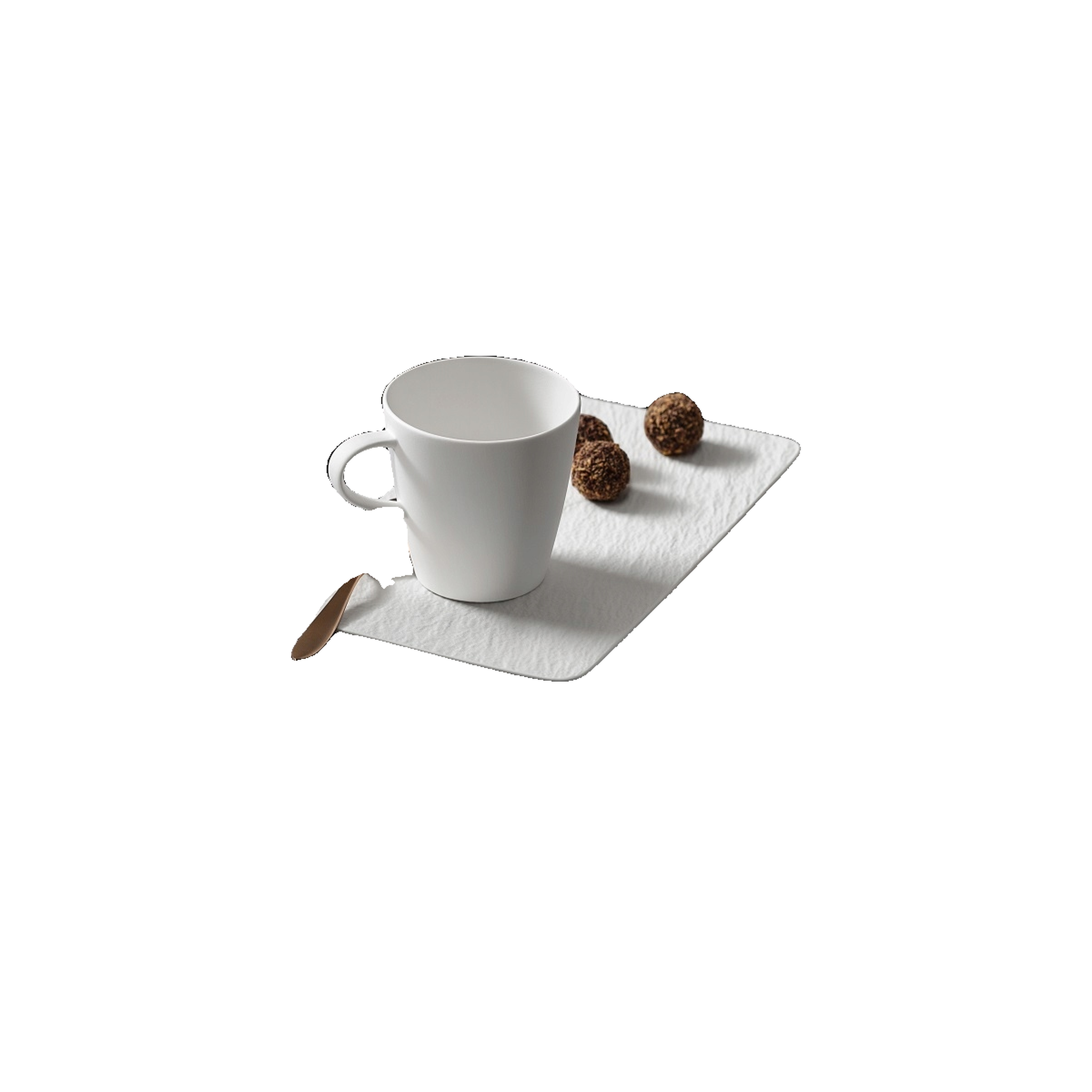 Voir la diapositive 2 : VILLEROY & BOCH Tasse Villeroy & Boch manufacture rock blanc finition mate